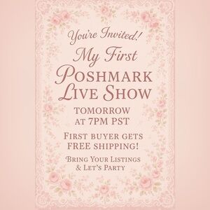Floral Pink Party Invitation